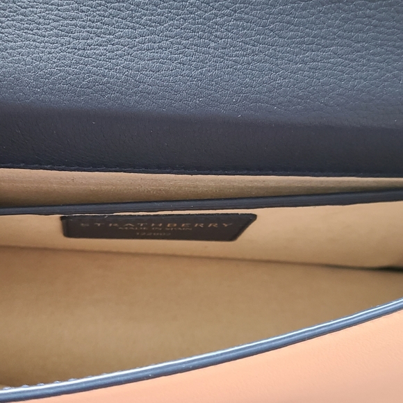 Strathberry Mini Crescent Leather Shoulder Bag - Picture 5 of 9